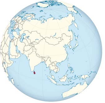 Sri Lanka on the globe (Asia centered).svg